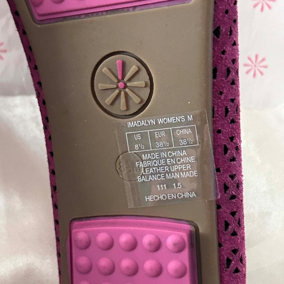 FLATS, ISAAC MIZRAHI, SZ LADIES 8.5W, DARK ROSE SUEDE, TASSLES ON EACH UPPER, - Picture 13 of 15